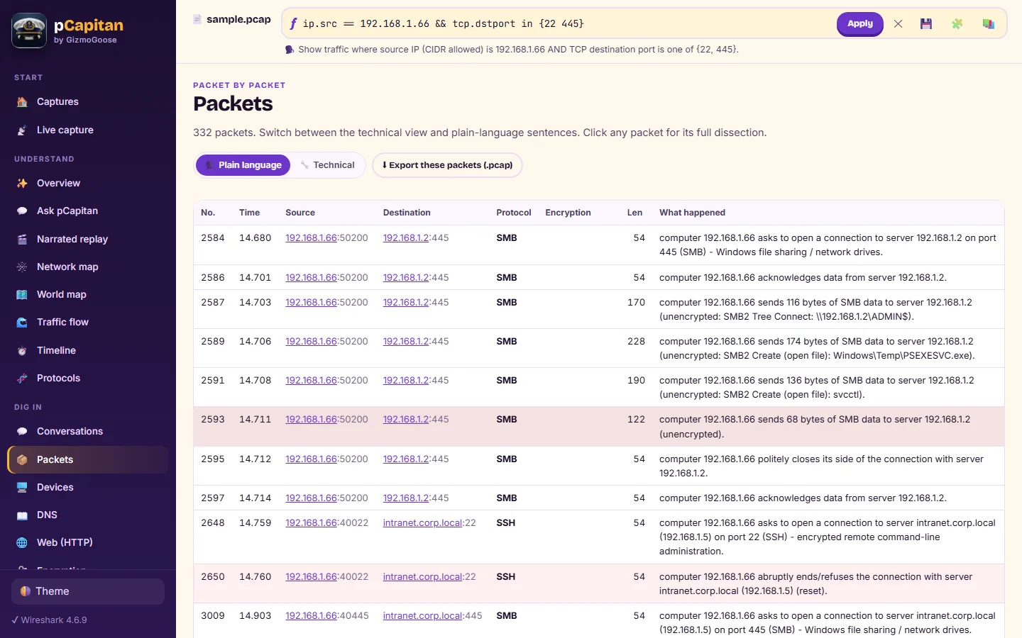 A professional display filter, translated into plain English as you type